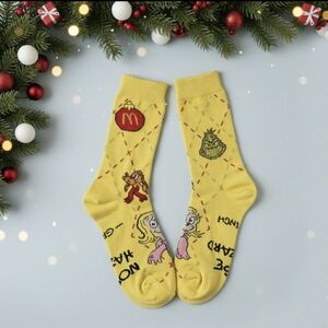 McDonald's 2025 Limited Edition Yellow Cindy Lou Who Socks